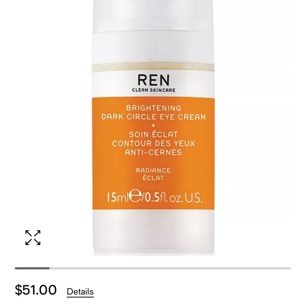NWT….Ren Clean Skincare… Brightening dark circle cream